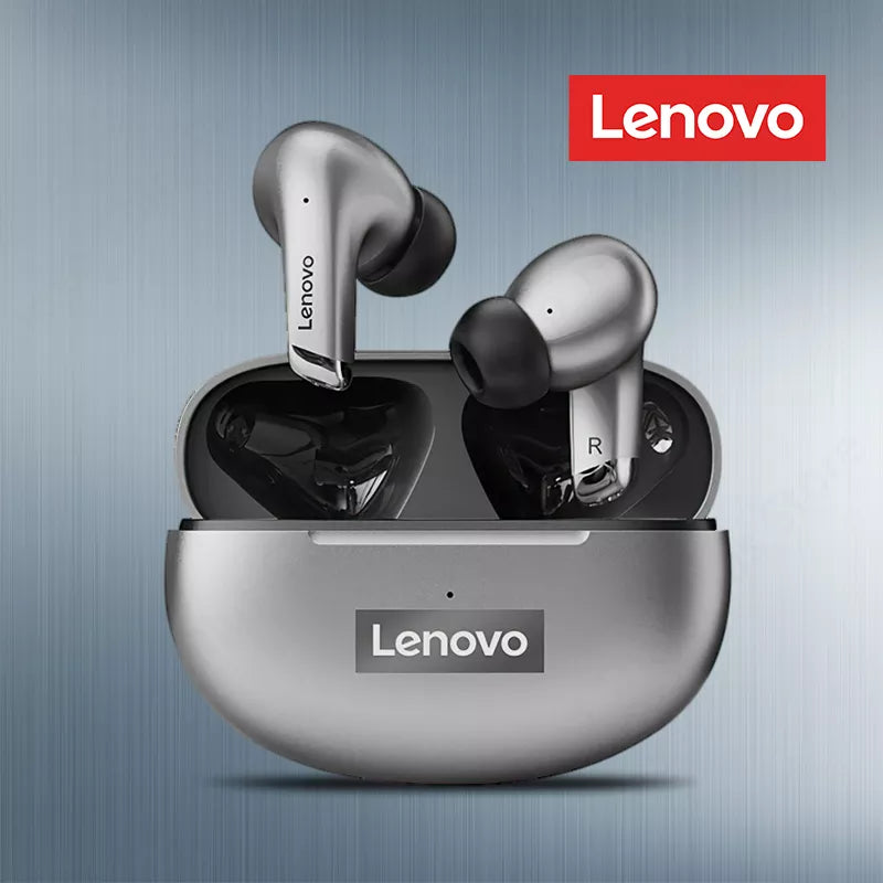 Fones de ouvido lenovo lp5 sem fio bluetooth. A alta tecnologiom microfone esportes à prova água